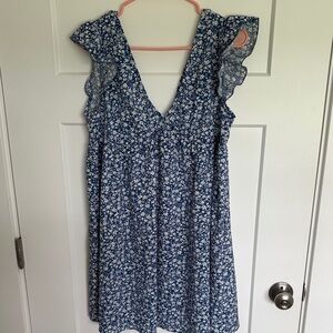 Blue Floral Dress